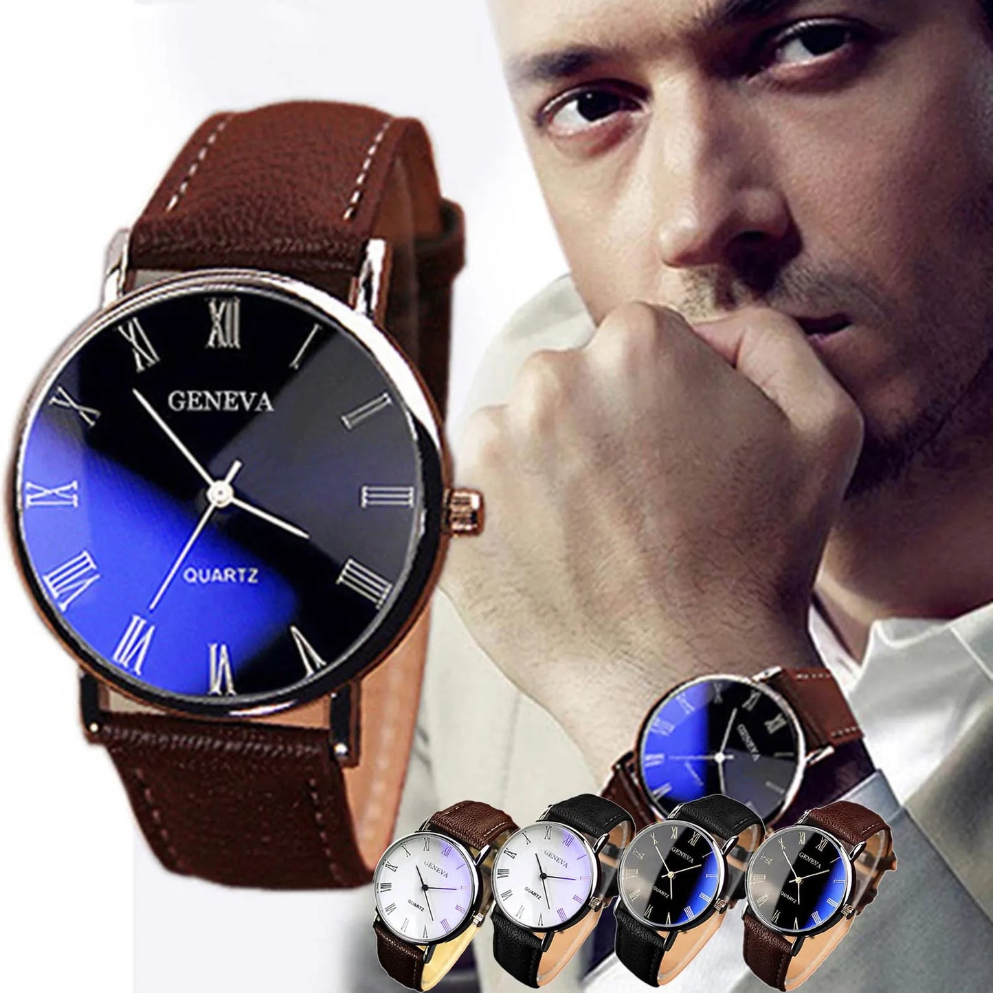 Men Watches 2023 Luxury Belt Watch Fashion Blu-ray Roman Watch For Man Relojes Para Hombre שעון ספורט Часы Мужские Наручные